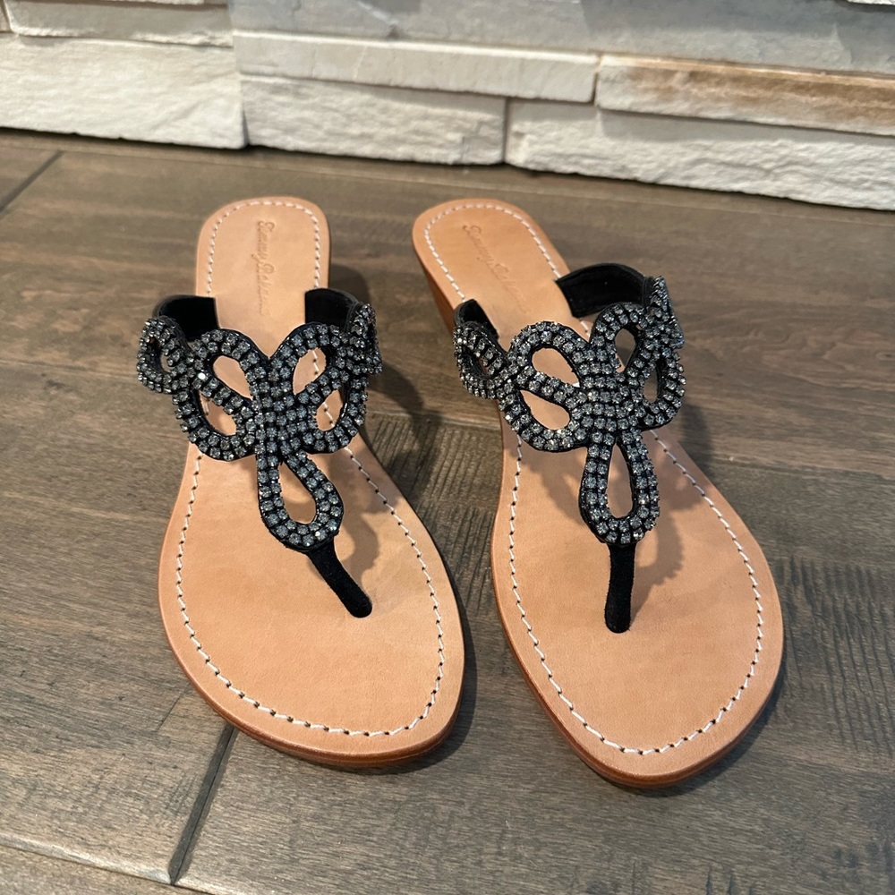 Tommy Bahama Sparkly Wedge Heel Sandals- Women’s Size 9